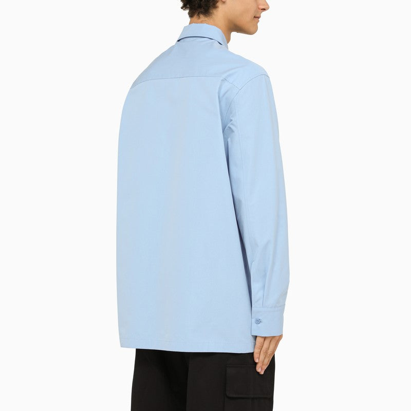 Light blue oversize shirt with pockets