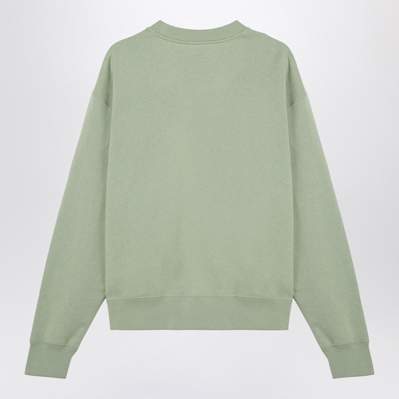 Black Cotton Crew-neck Sweatshirt
