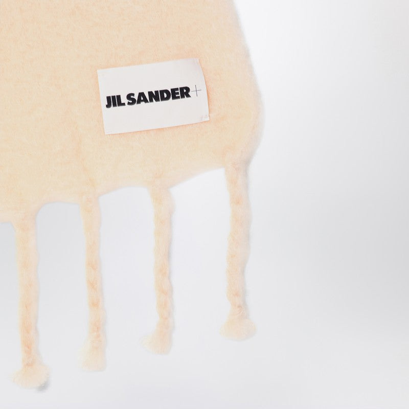 Pale Pink Mohair Blend Scarf
