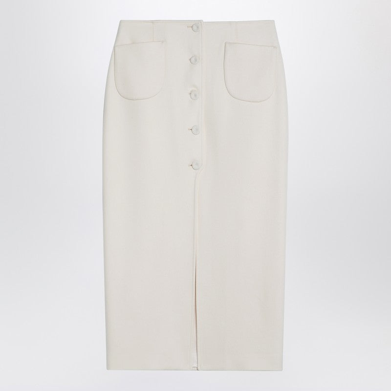 White Jagger Midi Skirt