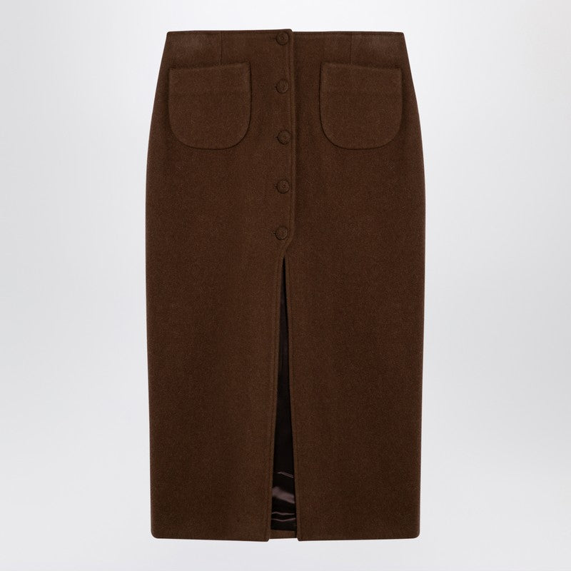 Brown Jagger Midi Skirt