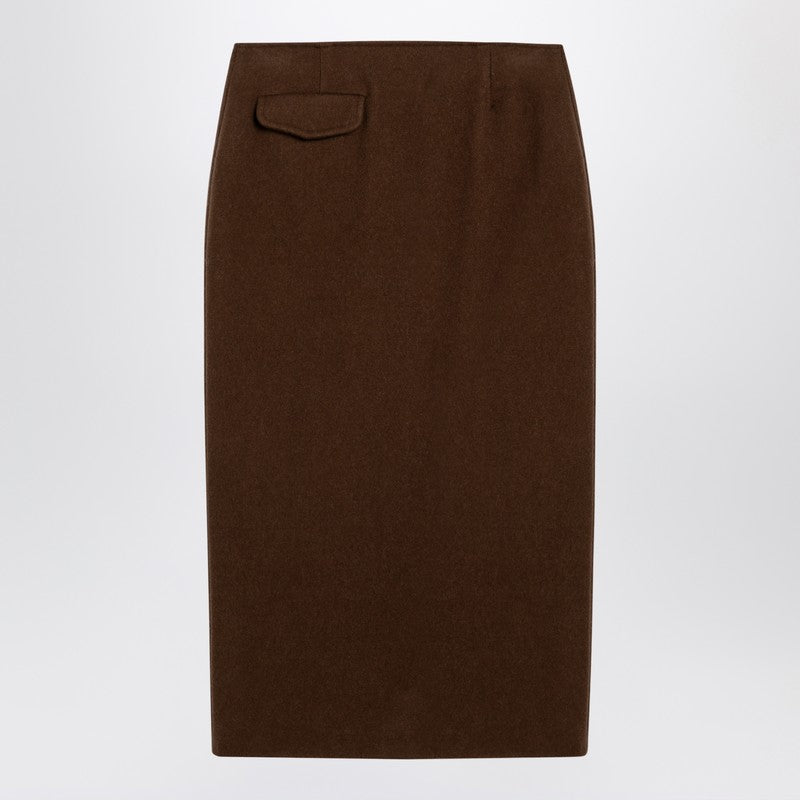 Brown Jagger Midi Skirt
