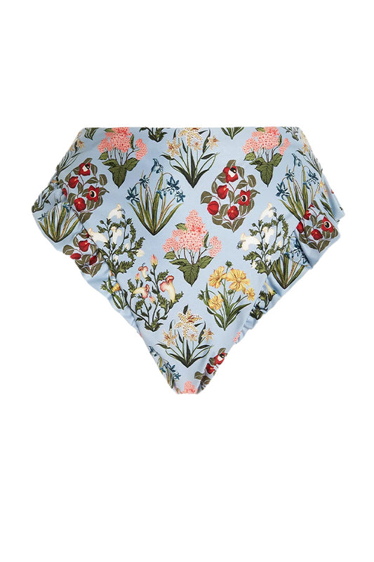 JENGIBRE RUFFLED FLORAL BIKINI BOTTOMS