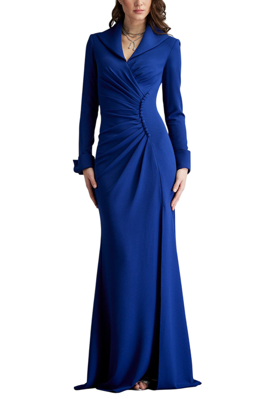 JERICO RUCHED FRENCH CUFF GOWN