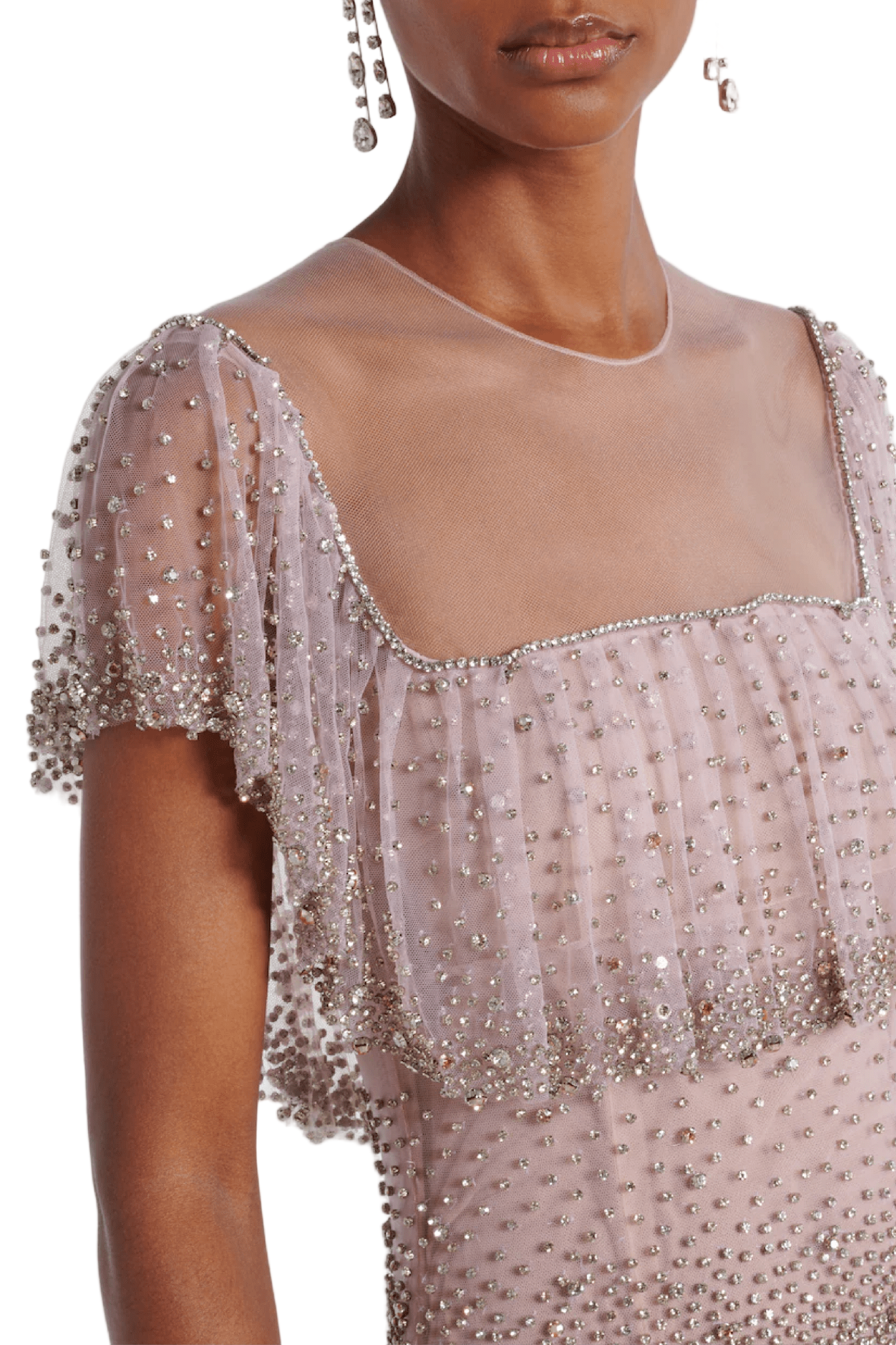JESENIA CRYSTAL EMBELLISHED GOWN