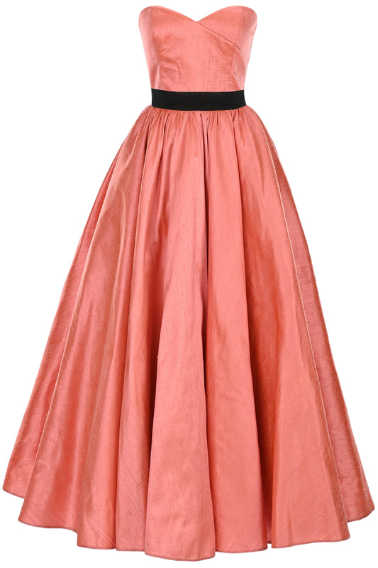 JO STRAPLESS SILK DRESS