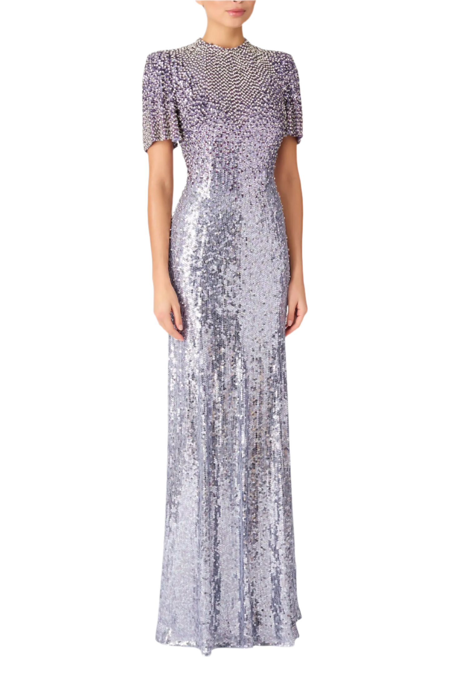 JOURDAIN SEQUIN-EMBELLISHED GOWN