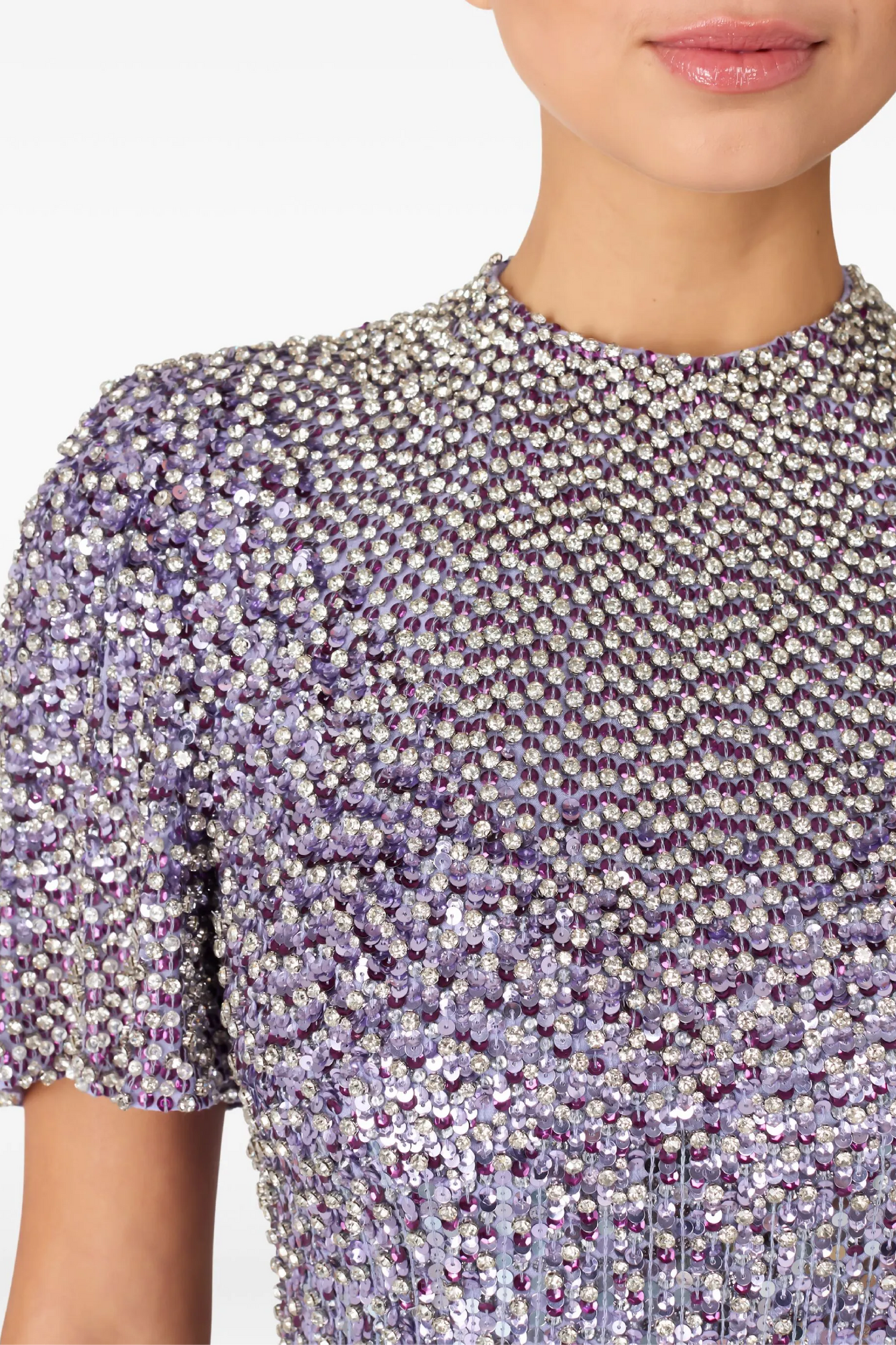 JOURDAIN SEQUIN-EMBELLISHED GOWN
