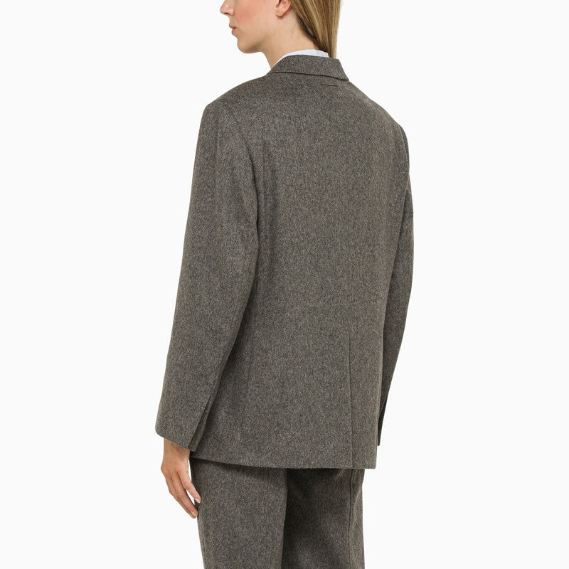Grey Wool Tailored Jacket