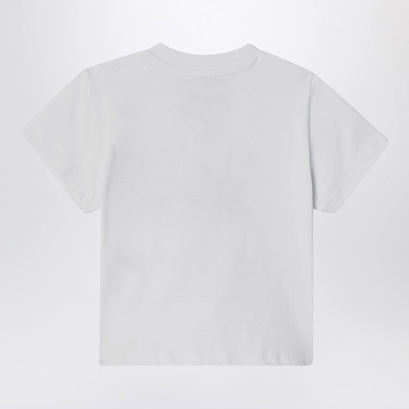 White T-shirt With Printed Logo