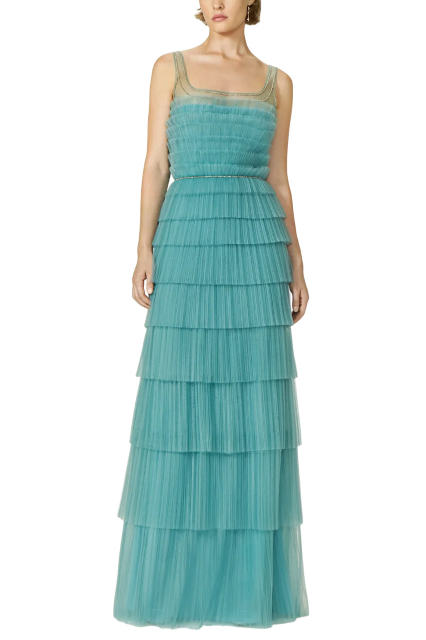 KALI PLISSE TULLE GOWN