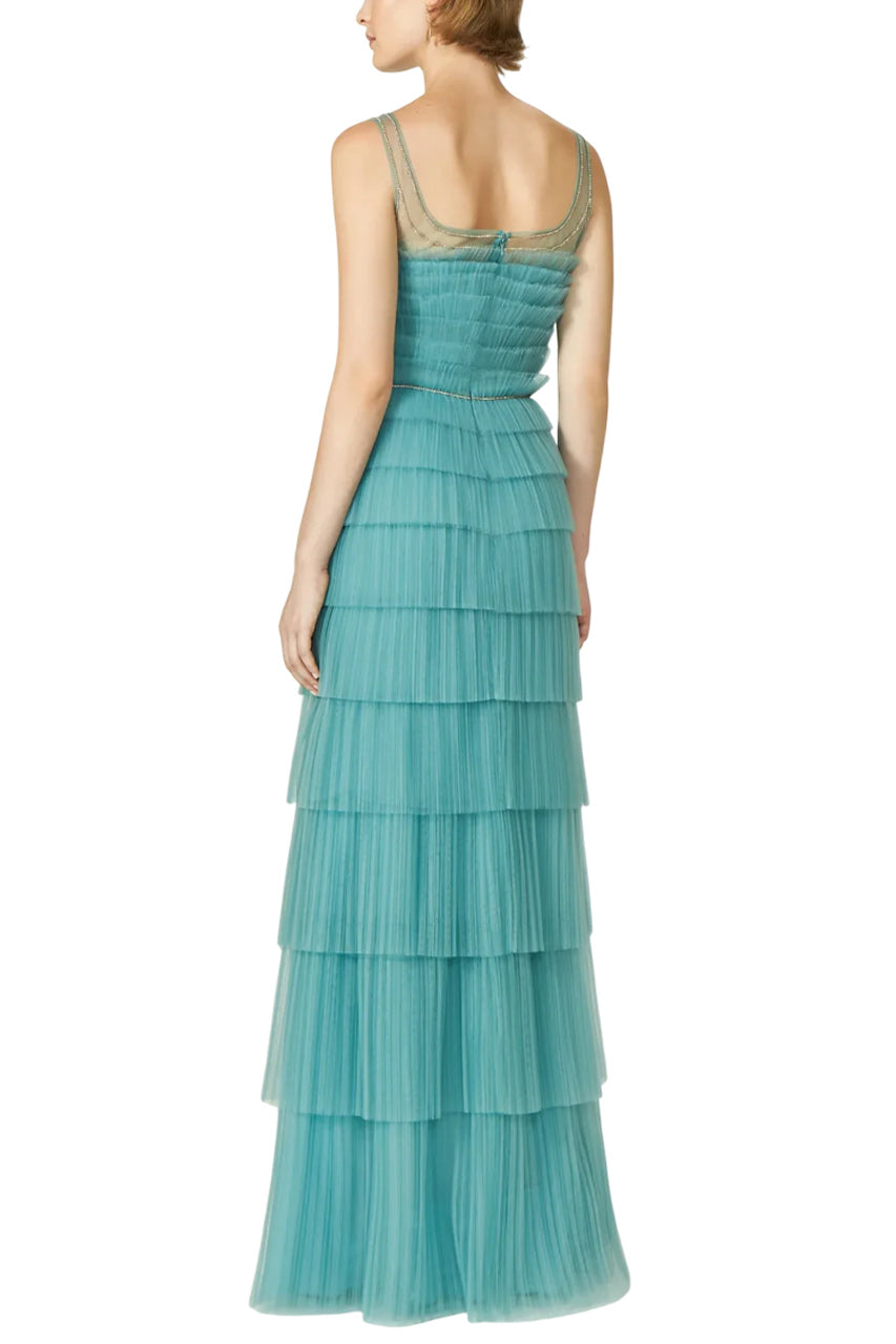 KALI PLISSE TULLE GOWN