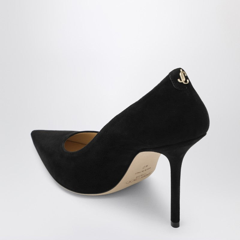 Love 100 pumps in black suede