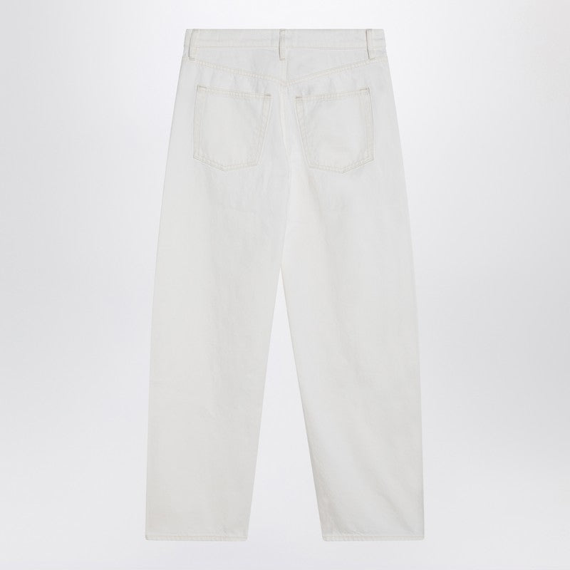 White Stiff Denim Jeans