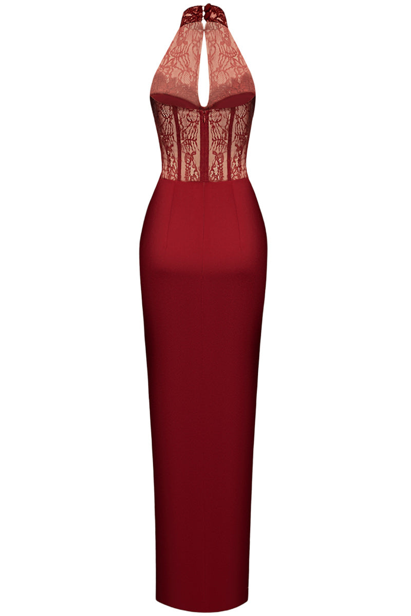 LACE & SATIN DRESS