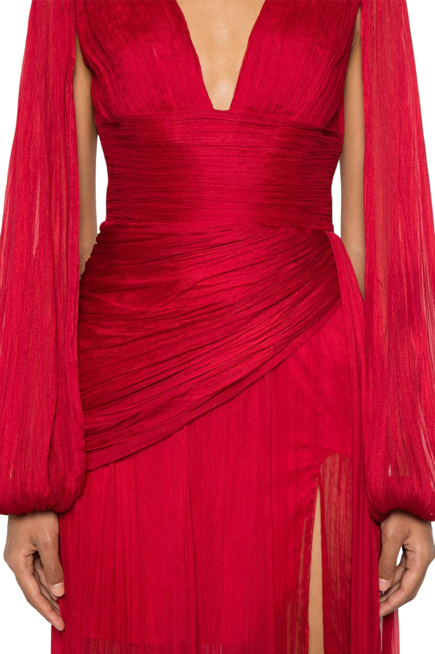 LEONA PLISSÉ MAXI DRESS