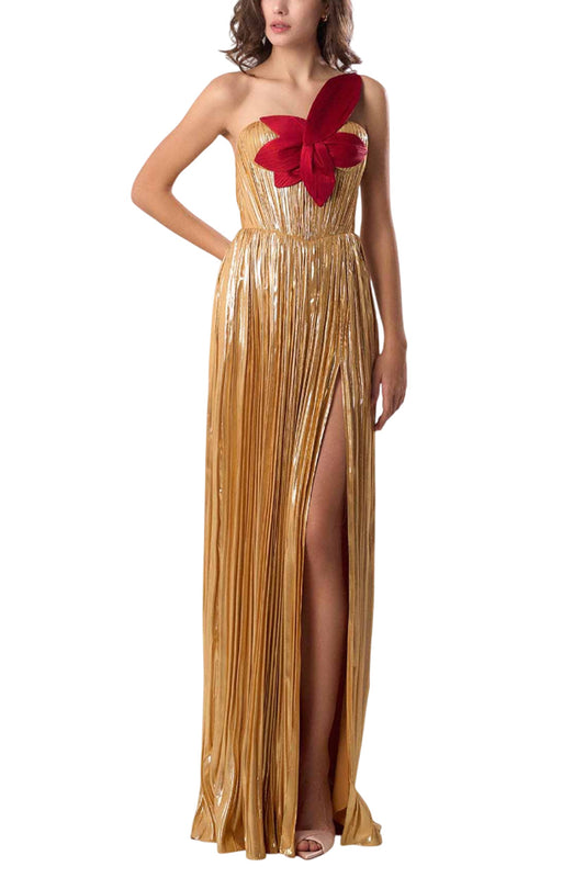 LILY STRAPLESS GOLD GOWN