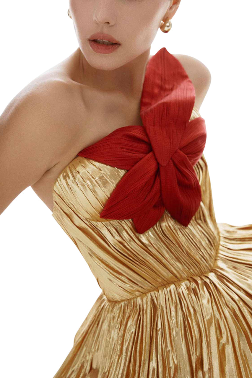 LILY STRAPLESS GOLD GOWN