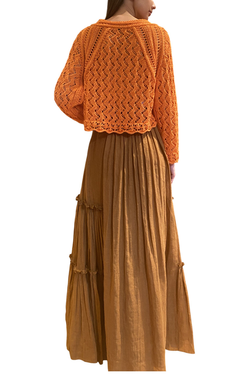 LINEN MAXI SKIRT