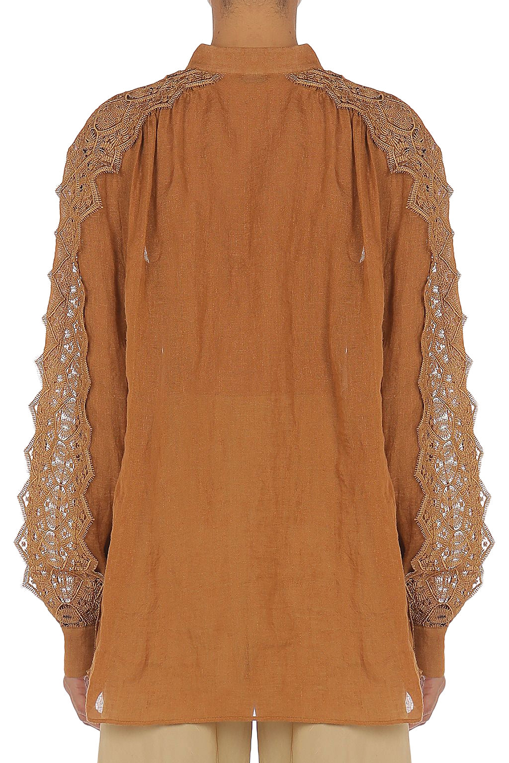 LINEN & LACE SHIRT