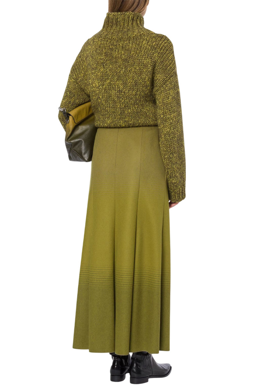 LONG SKIRT IN SHADED FLANNEL