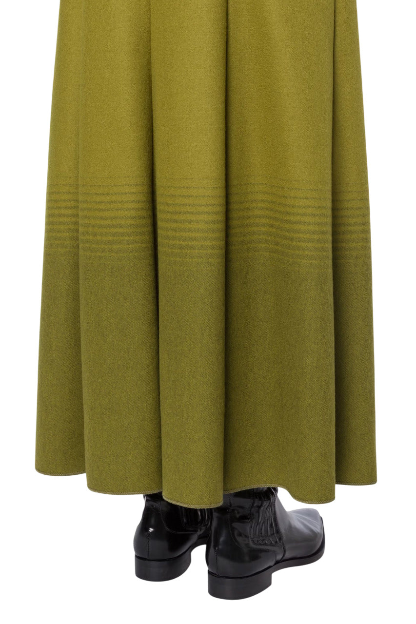 LONG SKIRT IN SHADED FLANNEL