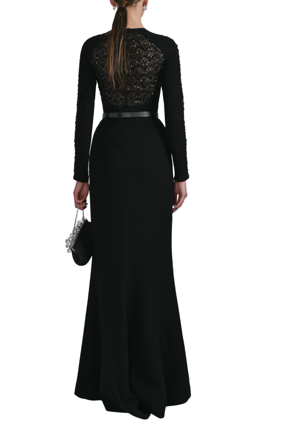 beaded long crepe dress-rtwss23-37offwhite36