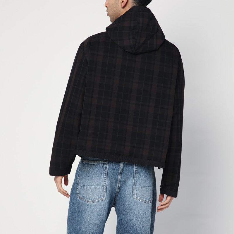 Riviera Black/brown Jacket With Check Pattern