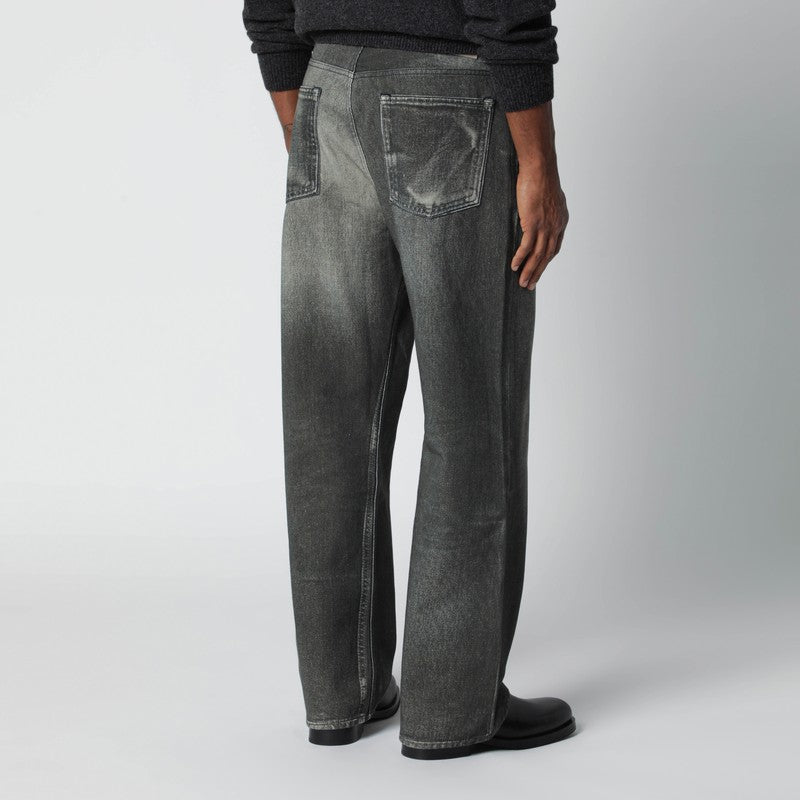 Black jeans with Aurora print