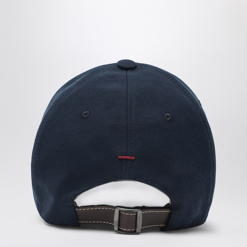 Navy blue cotton baseball cap