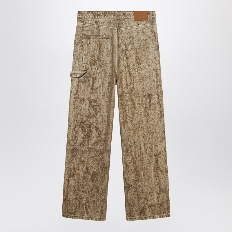 Denim Flock Carpenter Pants Camo