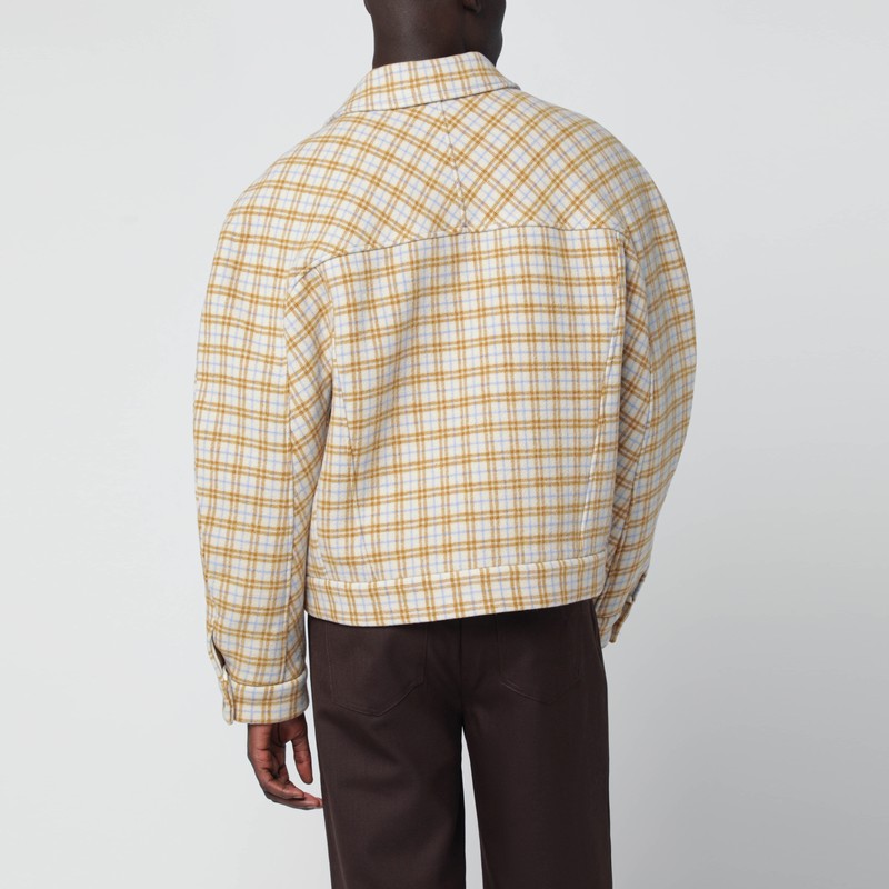 Matthieu jacket in checked wool cloth