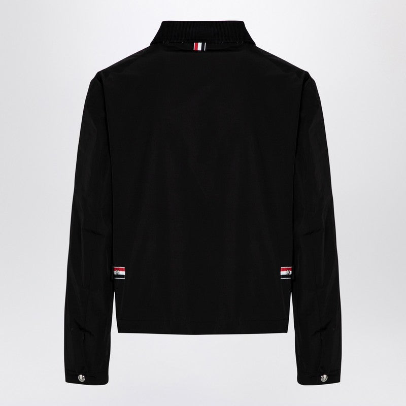 Black Jacket With Tricolour Detail