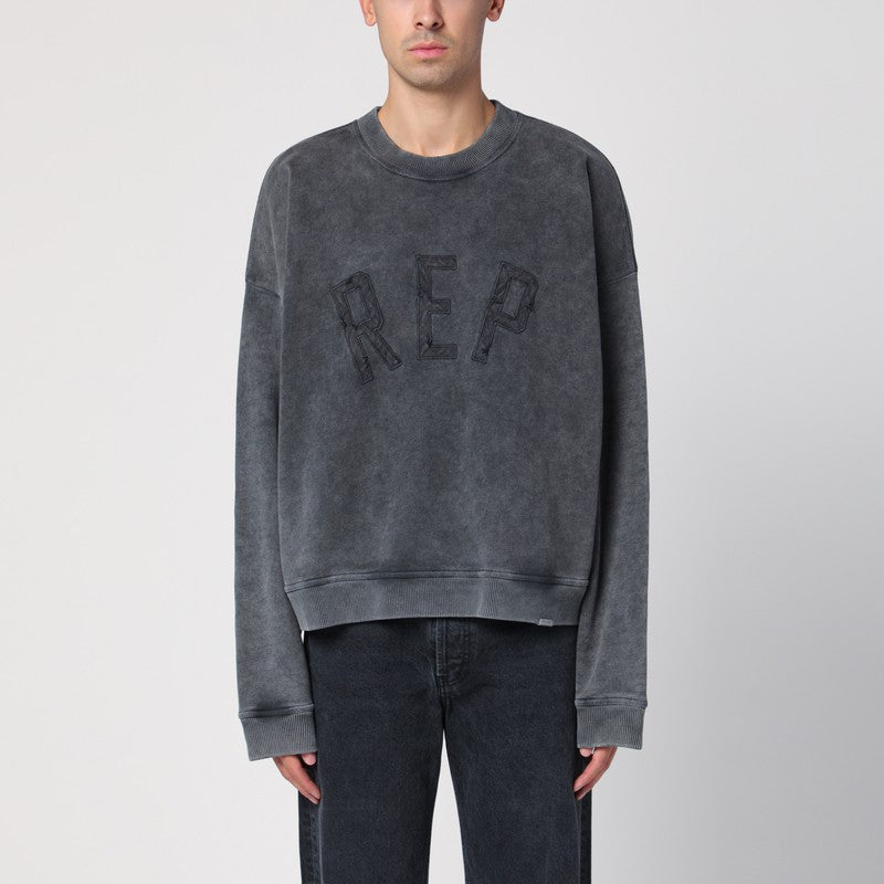 Round-neck Sweatshirt With Rep Application