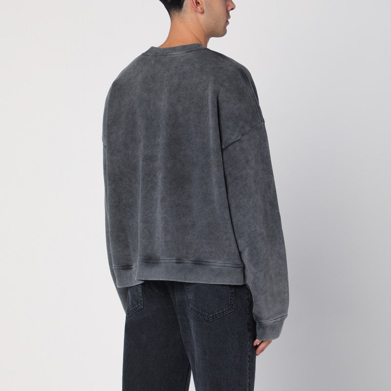 Round-neck Sweatshirt With Rep Application