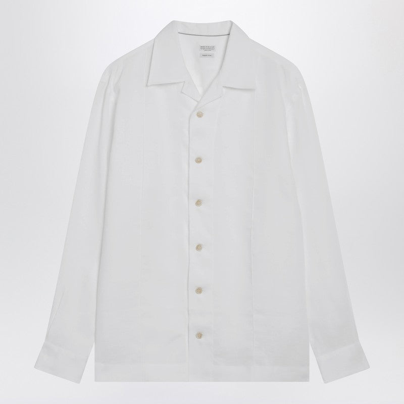 White linen East Fit shirt