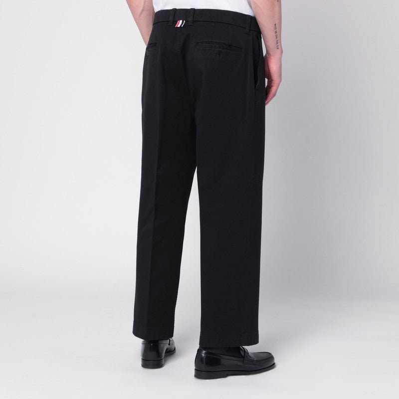 Black cotton trousers