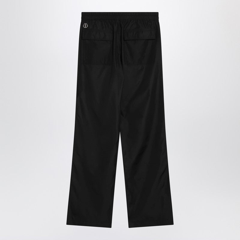 Black drawstring trousers