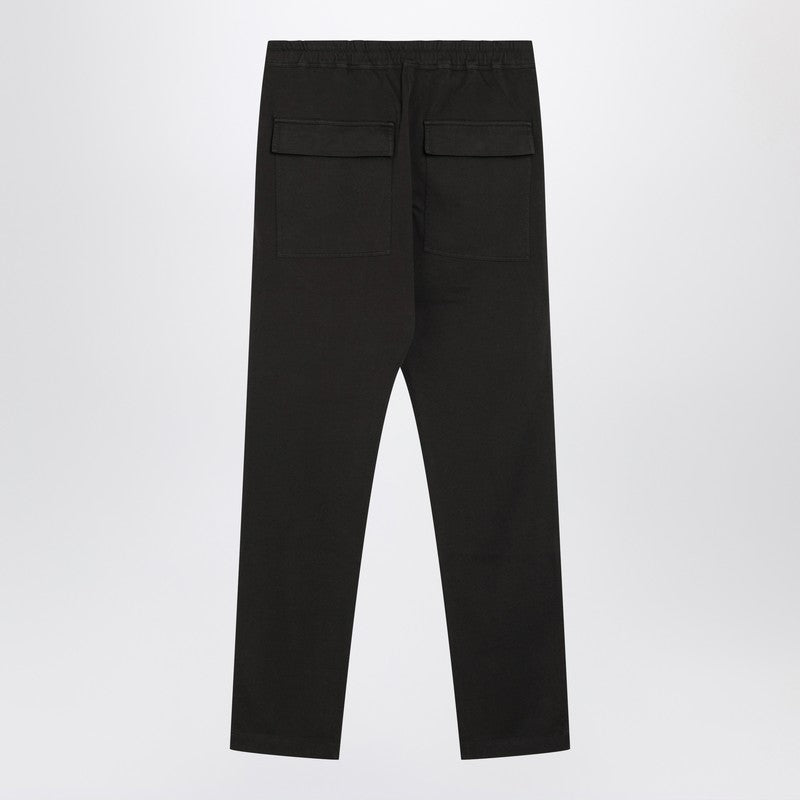 Black cotton jogging trousers
