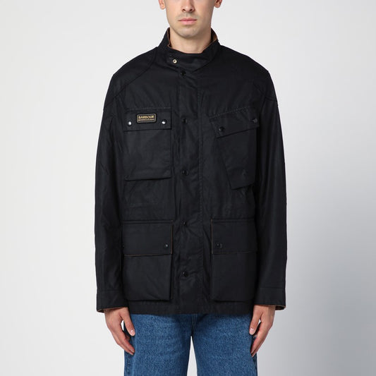Black Waxed International Jacket