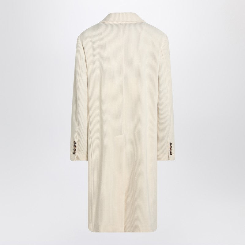 Ivory Corduroy Coat