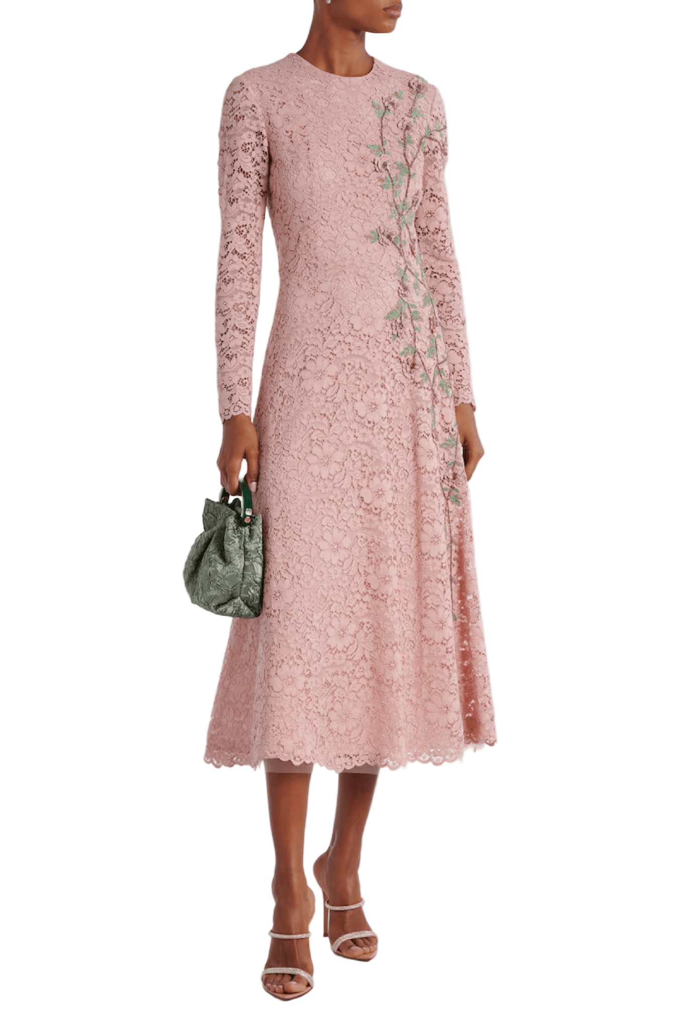 MARLENA EMBROIDERED LACE DRESS