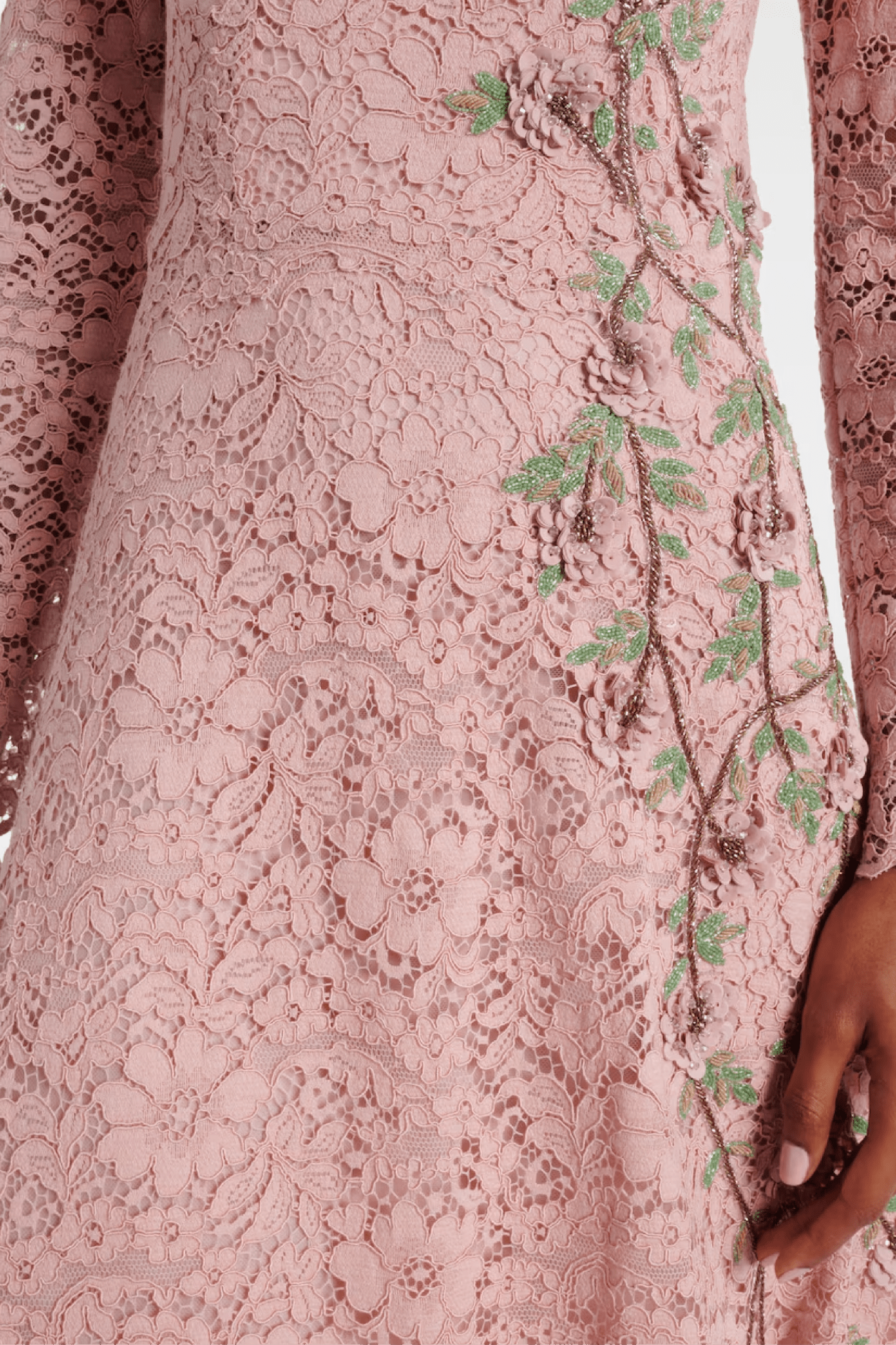 MARLENA EMBROIDERED LACE DRESS