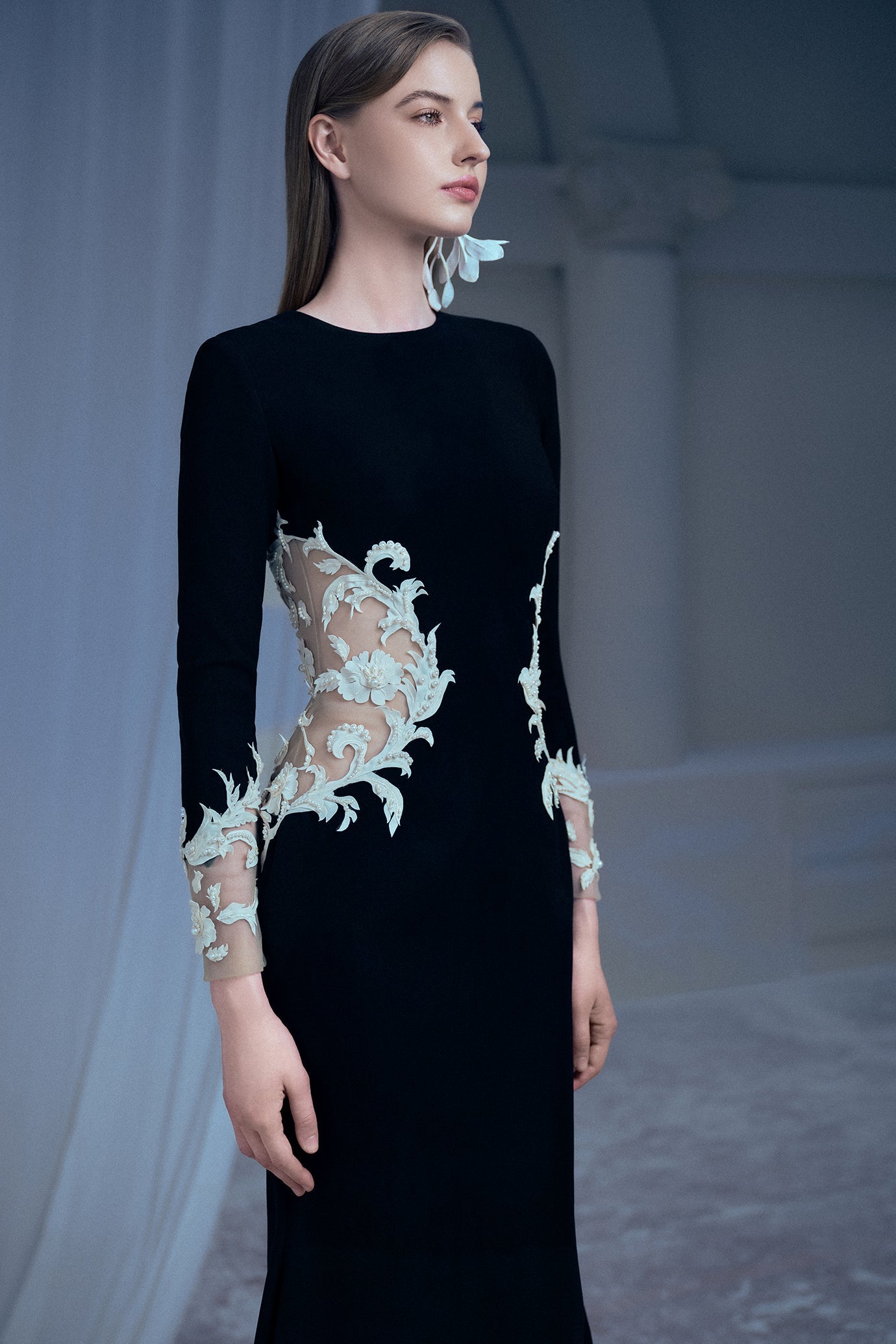MIDNIGHT BAROQUE GOWN