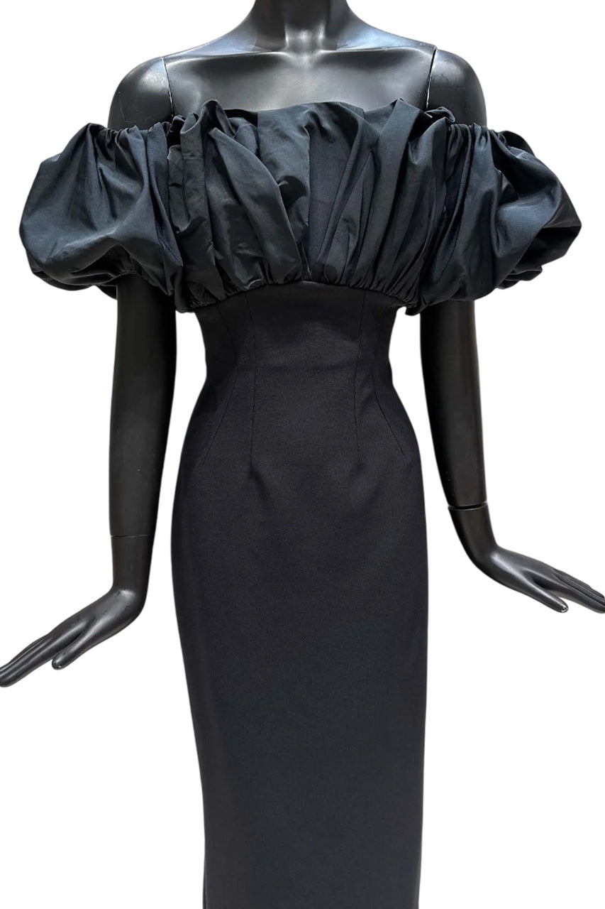 MILIA BLACK LONG DRESS