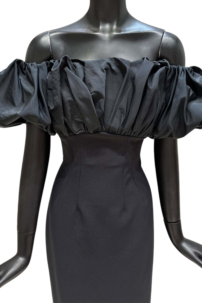 MILIA BLACK LONG DRESS