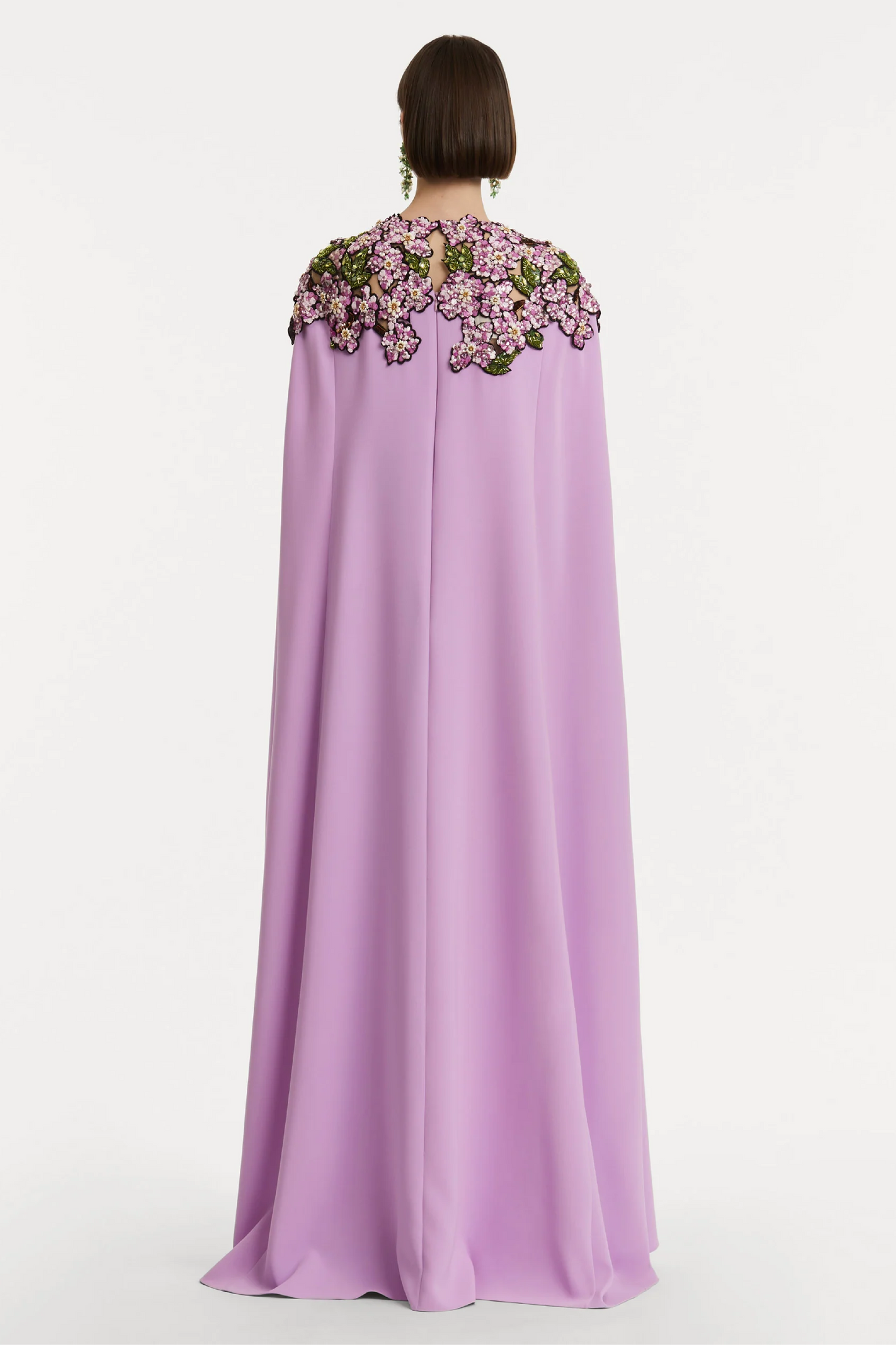MOSAIC SEQUIN FLORAL EMBROIDERED CAFTAN