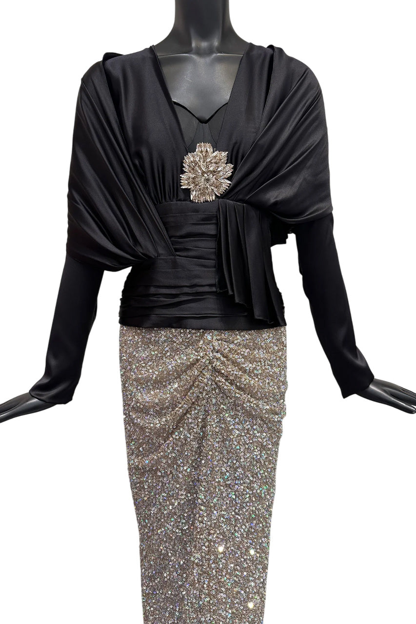 NELL SATIN BLOUSE