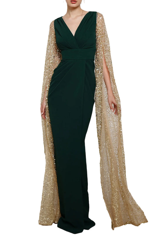 NOEMY CREPE EMBROIDERY DRESS