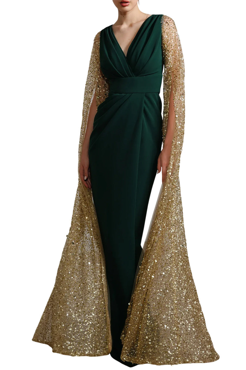 NOEMY CREPE EMBROIDERY DRESS